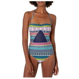 Cole of California New Women's Standard Bandeau One Piece Swimsuit  Sz 8